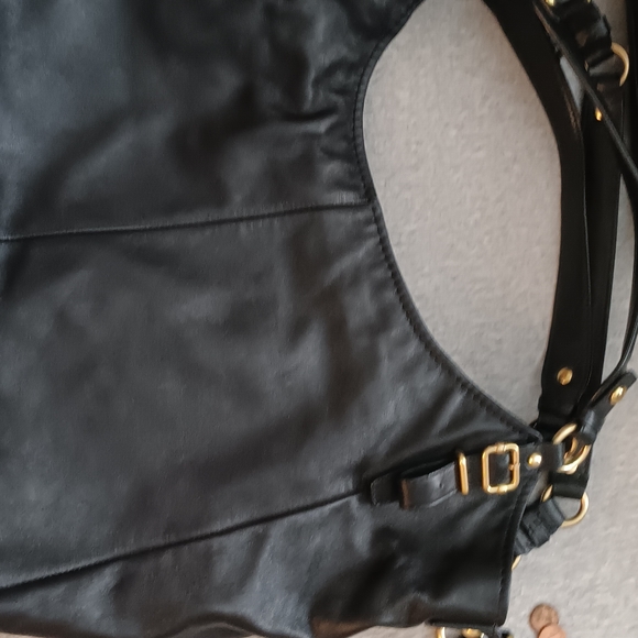Coach Black Leather Shoulder Bag - Picture 3 of 12